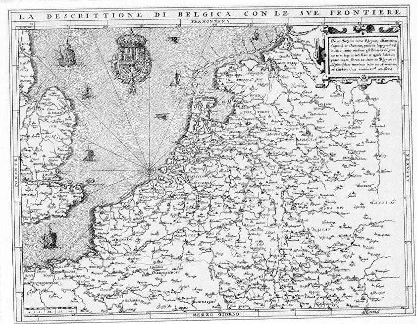 Oudste kaart van Nederland